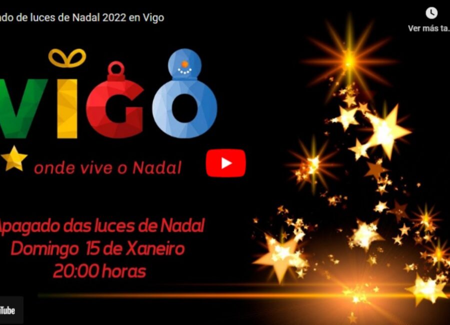 Apagado de las luces de Navidad de Vigo, en directo